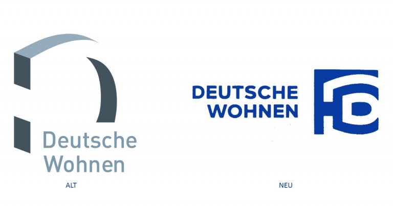 Deutsche Wohnen mit neuem Logo - da steht doch FC? - HüpenbeckerDesign